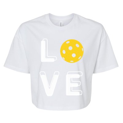 Love Pickleball (Gift) Bella+Canvas Jersey Crop Tee