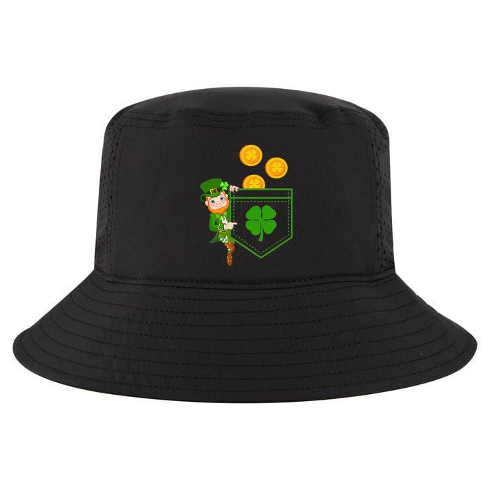 Leprechaun Pocket green St Patricks Day Irish Cool Comfort Performance Bucket Hat