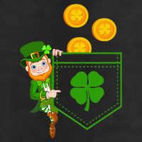 Leprechaun Pocket green St Patricks Day Irish Cool Comfort Performance Bucket Hat