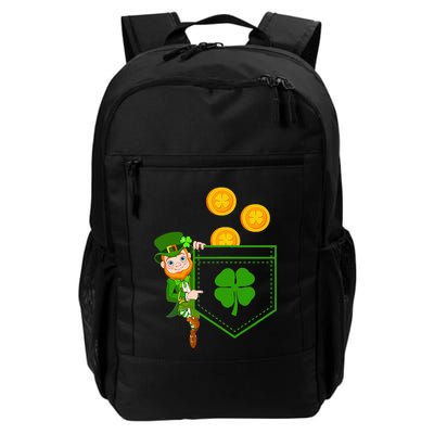 Leprechaun Pocket green St Patricks Day Irish Backpack