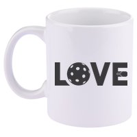 Love Pickleball Gift For Pickle Ball Player 11oz C Handle Ceramic Mug