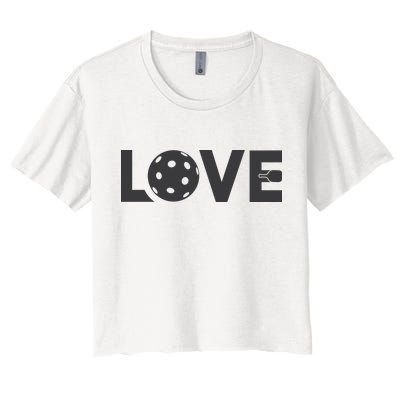 Love Pickleball Gift For Pickle Ball Player Crop Top