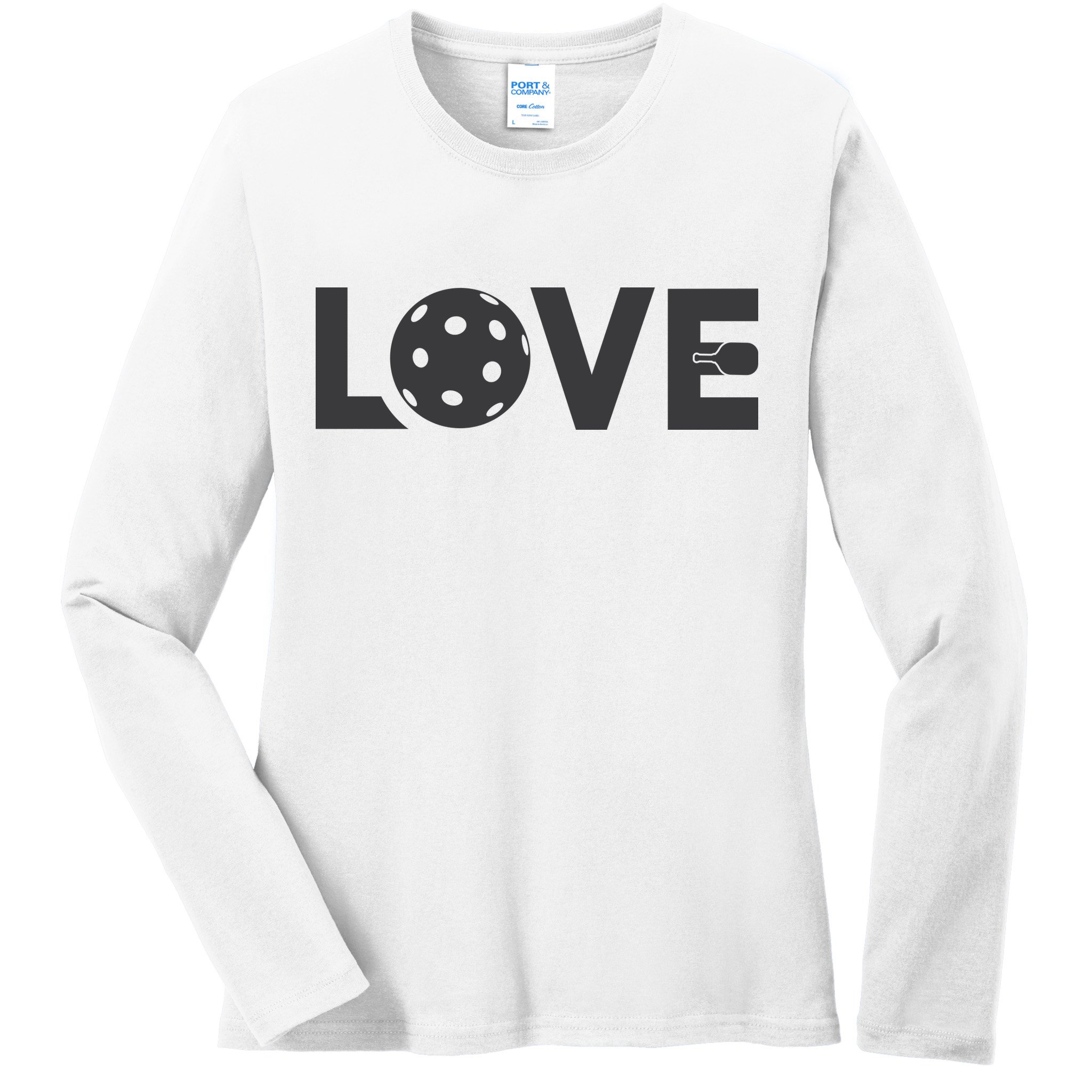 Love Pickleball Gift For Pickle Ball Player Ladies Long Sleeve Shirt
