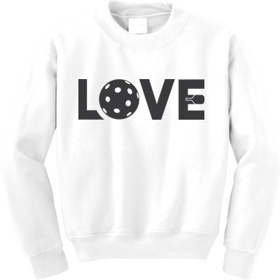 Love Pickleball Gift For Pickle Ball Player Kids Sweatshirt