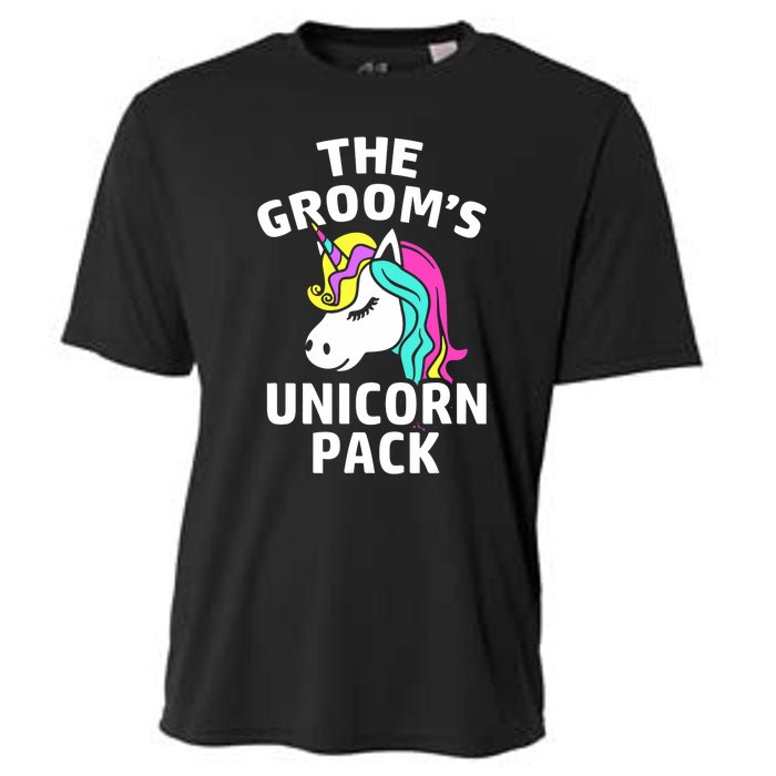 Lgbt Pride Gay Bachelor Party Unicorn Pack Engagement Cooling Performance Crew T-Shirt