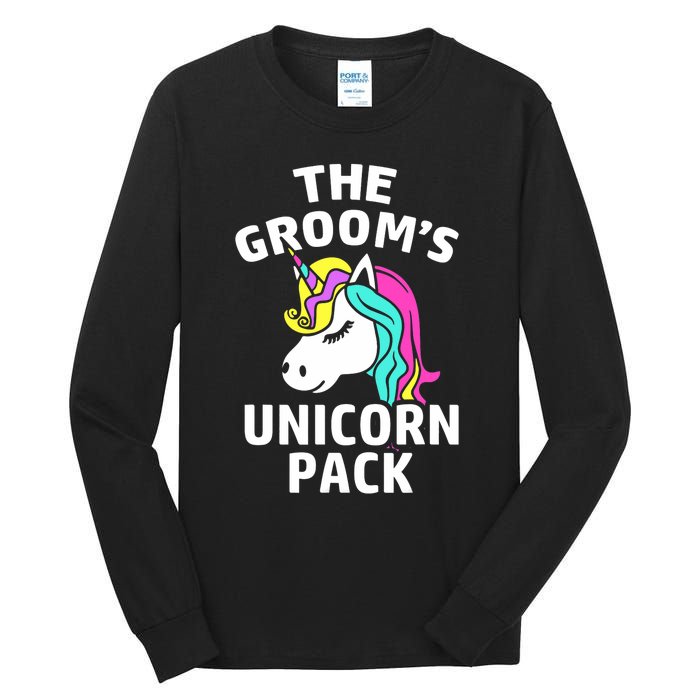 Lgbt Pride Gay Bachelor Party Unicorn Pack Engagement Tall Long Sleeve T-Shirt