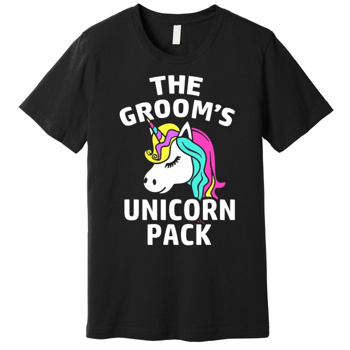 Lgbt Pride Gay Bachelor Party Unicorn Pack Engagement Premium T-Shirt