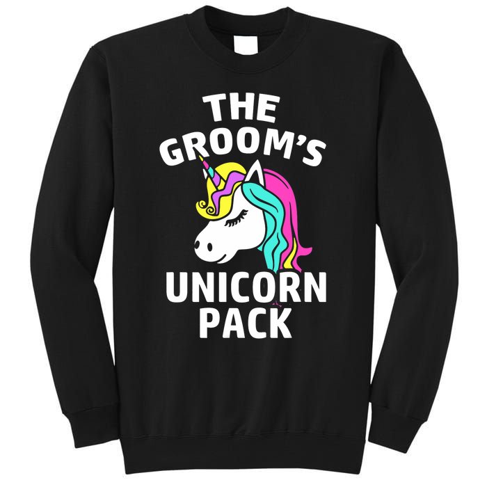 Lgbt Pride Gay Bachelor Party Unicorn Pack Engagement Tall Sweatshirt