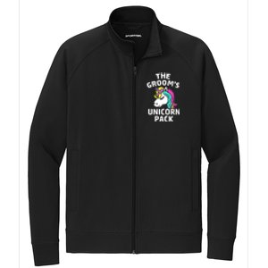 Lgbt Pride Gay Bachelor Party Unicorn Pack Engagement Stretch Full-Zip Cadet Jacket