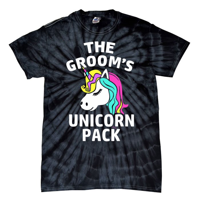 Lgbt Pride Gay Bachelor Party Unicorn Pack Engagement Tie-Dye T-Shirt