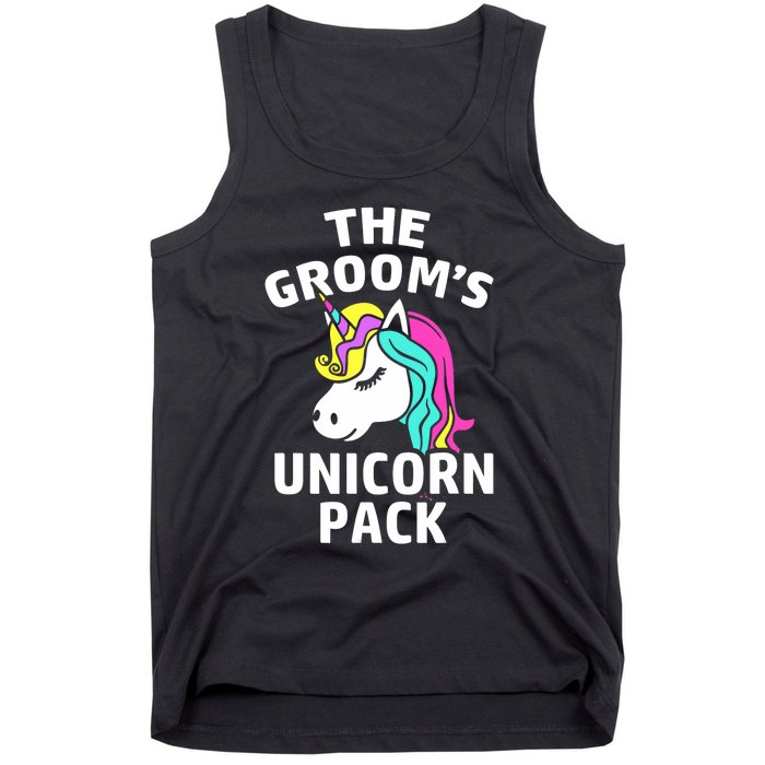 Lgbt Pride Gay Bachelor Party Unicorn Pack Engagement Tank Top