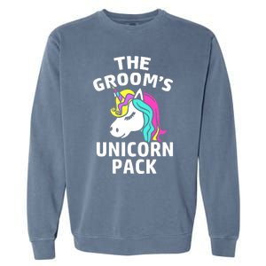 Lgbt Pride Gay Bachelor Party Unicorn Pack Engagement Garment-Dyed Sweatshirt