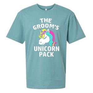 Lgbt Pride Gay Bachelor Party Unicorn Pack Engagement Sueded Cloud Jersey T-Shirt