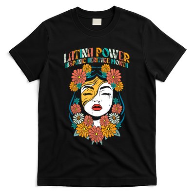 Latina Power Hispanic Heritage Month Retro Vintage T-Shirt