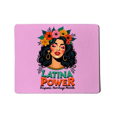 Latina Power Hispanic Heritage Month 2024 Flowers Mousepad