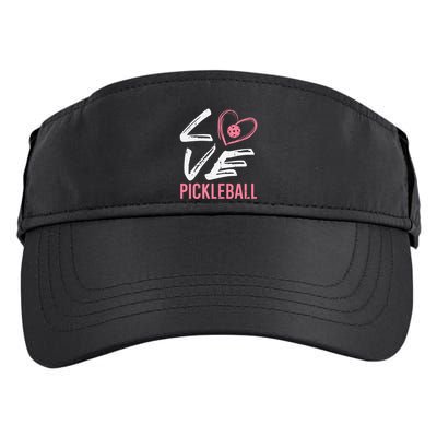 Love Pickleball Heart Pickle Ball Adult Drive Performance Visor