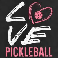 Love Pickleball Heart Pickle Ball 11oz C Handle Ceramic Mug