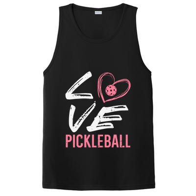 Love Pickleball Heart Pickle Ball PosiCharge Competitor Tank