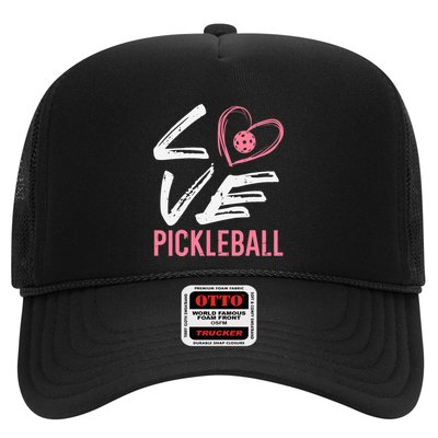Love Pickleball Heart Pickle Ball Trucker Hat