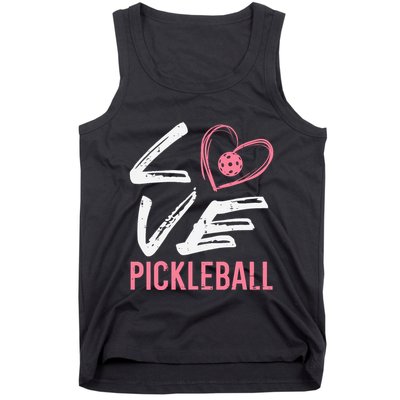 Love Pickleball Heart Pickle Ball Tank Top