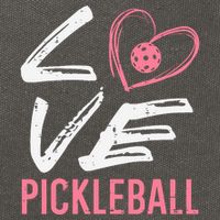 Love Pickleball Heart Pickle Ball Cotton Canvas Backpack