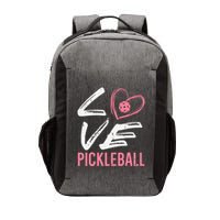Love Pickleball Heart Pickle Ball Vector Backpack