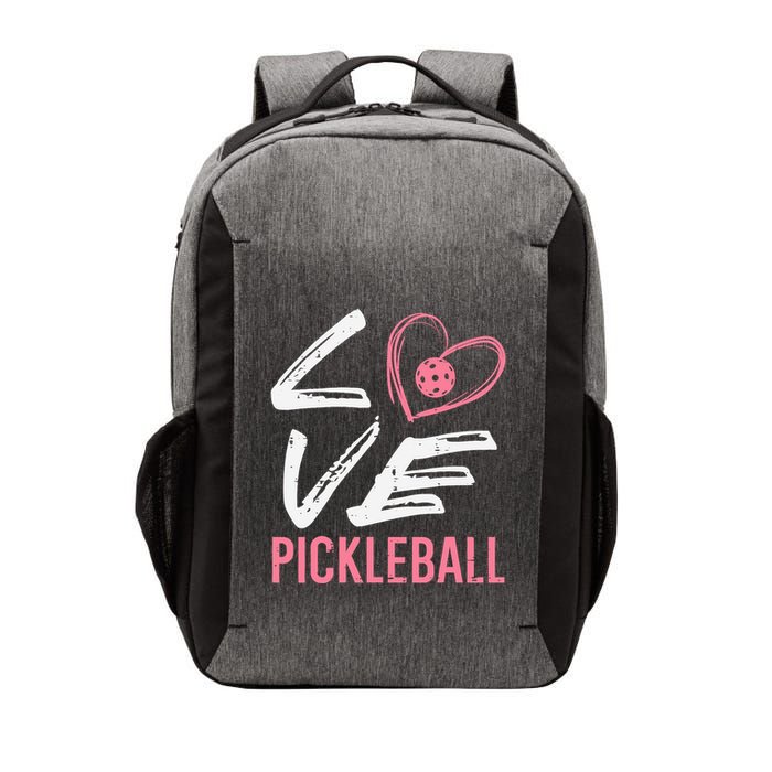Love Pickleball Heart Pickle Ball Vector Backpack