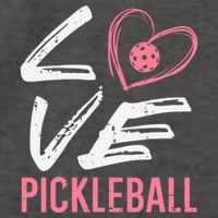 Love Pickleball Heart Pickle Ball Vector Backpack