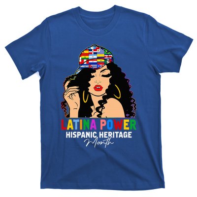 Latina Power Hispanic Heritage Month Country Flags T-Shirt