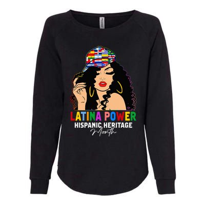 Latina Power Hispanic Heritage Month Country Flags Womens California Wash Sweatshirt