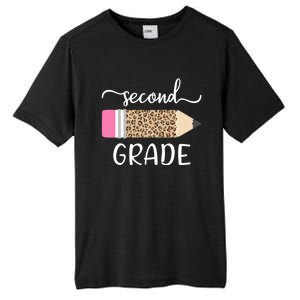 Leopard Print Hello Second Grade First Day Of School Teacher Gift Tall Fusion ChromaSoft Performance T-Shirt