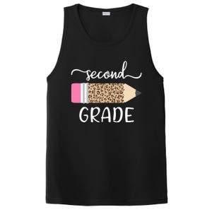 Leopard Print Hello Second Grade First Day Of School Teacher Gift PosiCharge Competitor Tank