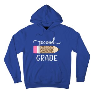 Leopard Print Hello Second Grade First Day Of School Teacher Gift Hoodie