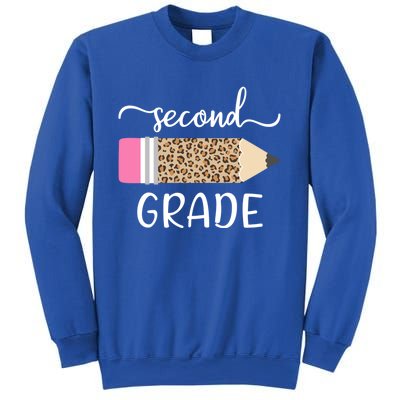 Leopard Print Hello Second Grade First Day Of School Teacher Gift Sweatshirt