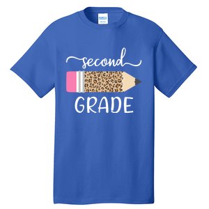 Leopard Print Hello Second Grade First Day Of School Teacher Gift Tall T-Shirt