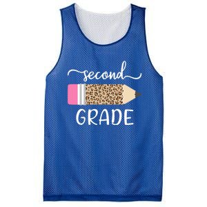 Leopard Print Hello Second Grade First Day Of School Teacher Gift Mesh Reversible Basketball Jersey Tank