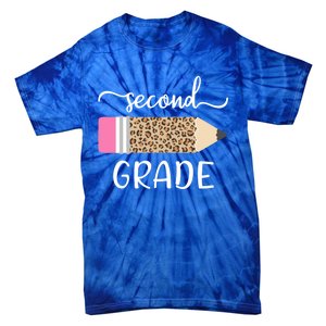 Leopard Print Hello Second Grade First Day Of School Teacher Gift Tie-Dye T-Shirt