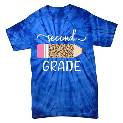 Leopard Print Hello Second Grade First Day Of School Teacher Gift Tie-Dye T-Shirt