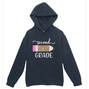 Leopard Print Hello Second Grade First Day Of School Teacher Gift Urban Pullover Hoodie