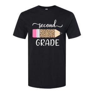 Leopard Print Hello Second Grade First Day Of School Teacher Gift Softstyle CVC T-Shirt