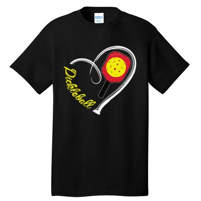 Love Pickleball Heart Paddleball Lover I love Pickleball Tall T-Shirt