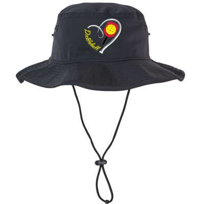 Love Pickleball Heart Paddleball Lover I love Pickleball Legacy Cool Fit Booney Bucket Hat