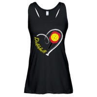 Love Pickleball Heart Paddleball Lover I love Pickleball Ladies Essential Flowy Tank