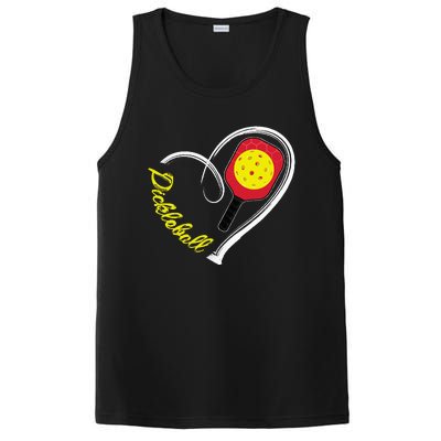 Love Pickleball Heart Paddleball Lover I love Pickleball PosiCharge Competitor Tank