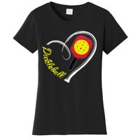 Love Pickleball Heart Paddleball Lover I love Pickleball Women's T-Shirt