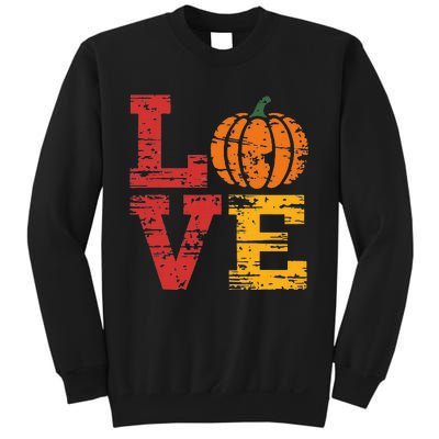 Love Pumpkin Halloween Fall Season 2024 Sweatshirt