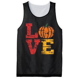 Love Pumpkin Halloween Fall Season 2024 Mesh Reversible Basketball Jersey Tank