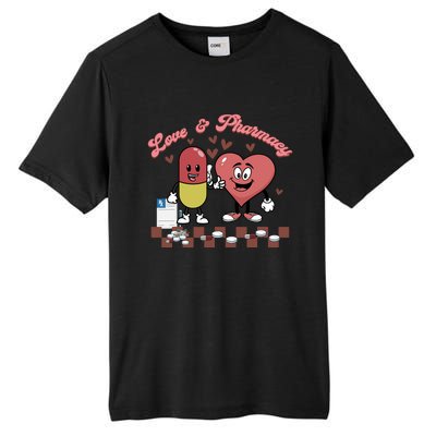 Love & Pharmacy Happy Valentines Day Funny Pharmacist Tall Fusion ChromaSoft Performance T-Shirt