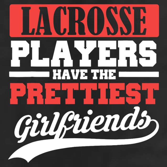 Lacrosse players have the prettiest girlfriends 7 Panel Mesh Trucker Snapback Hat