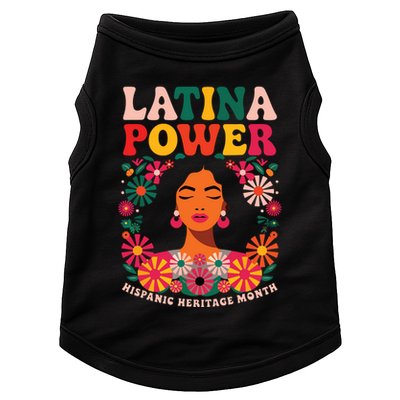 Latina Power Hispanic Heritage Month Colorful Floral Doggie Tank